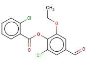 2-CHLORO-6-ETHOXY-4-FORMYLPHENYL <span class='lighter'>2-CHLOROBENZOATE</span>