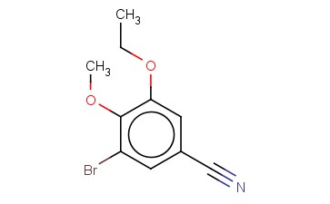 3-溴-5-<span class='lighter'>乙</span>氧基-4-<span class='lighter'>甲</span>氧基苯<span class='lighter'>甲</span><span class='lighter'>腈</span>