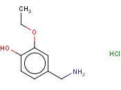 3-ETHOXY-4-<span class='lighter'>HYDROXYBENZYLAMINE</span> HYDROCHLORIDE