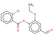 2-ETHOXY-4-FORMYLPHENYL <span class='lighter'>2-CHLOROBENZOATE</span>