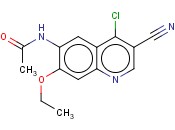 N-(4-氯-3-<span class='lighter'>氰</span><span class='lighter'>基</span>-7-乙氧基<span class='lighter'>喹啉</span>-6-<span class='lighter'>基</span>)乙酰胺