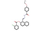 1-(2-(4-ETHOXYBENZOYL)CARBOHYDRAZONOYL)-2-NAPHTHYL <span class='lighter'>2-CHLOROBENZOATE</span>