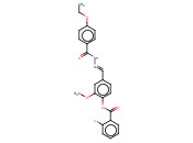 4-(2-(4-ETHOXYBENZOYL)CARBOHYDRAZONOYL)-2-METHOXYPHENYL <span class='lighter'>2-CHLOROBENZOATE</span>