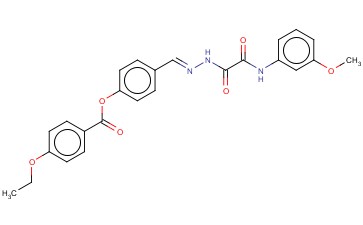 4-(2-((3-METHOXYANILINO)(OXO)ACETYL)CARBOHYDRAZONOYL)PHENYL 4-ETHOXYBENZOATE