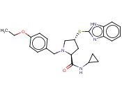 (4R)-4-(1H-BENZIMIDAZOL-2-YLTHIO)-N-CYCLOPROPYL-1-(4-ETHOXYBENZYL)-L-PROLINAMIDE