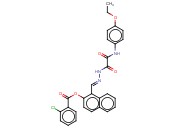 1-(2-((4-ETHOXYANILINO)(OXO)ACETYL)CARBOHYDRAZONOYL)-2-NAPHTHYL <span class='lighter'>2-CHLOROBENZOATE</span>