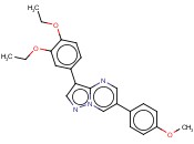 3-(3,4-<span class='lighter'>二</span>乙<span class='lighter'>氧</span><span class='lighter'>苯基</span>)-6-(4-甲<span class='lighter'>氧</span><span class='lighter'>苯基</span>)吡唑并[1,5-a]嘧啶