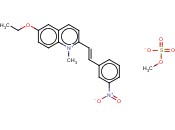 6-乙氧基-1-甲基-2-(3-<span class='lighter'>硝基</span>苯乙烯基)<span class='lighter'>喹啉</span>鎓硫酸甲酯盐