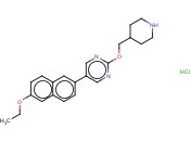 5-(6-ETHOXYNAPHTHALEN-2-YL)-2-(PIPERIDIN-4-YLMETHOXY)PYRIMIDINE, HCL SALT