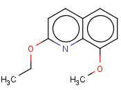 <span class='lighter'>QUINOLINE</span>, <span class='lighter'>2-ETHOXY-8-METHOXY-</span>