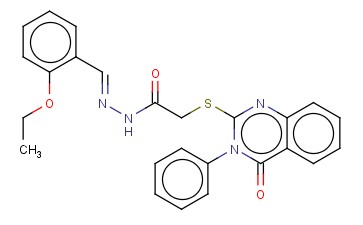 N'-[(E)-(2-ETHOXYPHENYL)METHYLIDENE]-2-[(4-OXO-3-PHENYL-3,4-DIHYDRO-2-QUINAZOLINYL)SULFANYL]ACETOHYDRAZIDE