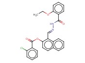1-(2-(2-ETHOXYBENZOYL)CARBOHYDRAZONOYL)-2-NAPHTHYL <span class='lighter'>2-CHLOROBENZOATE</span>