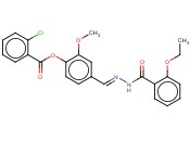 4-(2-(2-ETHOXYBENZOYL)CARBOHYDRAZONOYL)-2-METHOXYPHENYL <span class='lighter'>2-CHLOROBENZOATE</span>