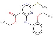 ETHYL 4-((2-ETHOXYPHENYL)AMINO)-2-(METHYLTHIO)PYRIMIDINE-5-CARBOXYLATE