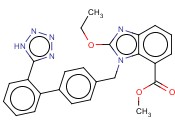2-乙氧基-1-[[(2'-(1H-四唑-5-基)联苯-4-基)<span class='lighter'>甲基</span>]<span class='lighter'>苯并咪唑</span>]-7-甲酸乙酯