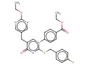 4-[5-[(2-<span class='lighter'>乙</span>氧基-5-嘧啶)甲基]-2-[[(4-<span class='lighter'>氟</span>苯基)甲基]硫代]-4-氧代-1(4H)-嘧啶]-<span class='lighter'>苯甲酸</span><span class='lighter'>乙</span><span class='lighter'>酯</span>