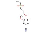 4-[3-(ETHANESULFONYL)PROPOXY]-3-<span class='lighter'>METHOXYBENZONITRILE</span>