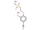 4-[2-(ETHANESULFONYL)ETHOXY]-3-<span class='lighter'>METHOXYBENZONITRILE</span>