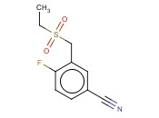 3-[(ETHANESULFONYL)METHYL]-<span class='lighter'>4-FLUOROBENZONITRILE</span>