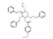 B-D-GALACTOPYRANOSIDE, ETHYL 2,3,6-TRIS-O-(PHENYLMETHYL)-1-THIO-, 4-METHOXYBENZOATE