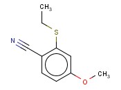 2-(ETHYLTHIO)-<span class='lighter'>4-METHOXYBENZONITRILE</span>