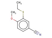3-(ETHYLTHIO)-<span class='lighter'>4-METHOXYBENZONITRILE</span>