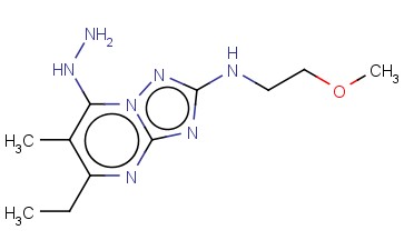(5-ETHYL-7-HYDRAZINO-6-METHYL-[1,2,4]TRIAZOLO[1,5-A]PYRIMIDIN-2-YL)-(2-METHOXY-ETHYL)-AMINE