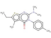 2-(DIMETHYLAMINO)-6-ETHYL-5-METHYL-3-P-TOLYLTHIENO[2,3-D]PYRIMIDIN-4(3H)-ONE