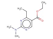 ETHYL 2-(DIMETHYLAMINO)-4-ETHYLPYRIMIDINE-5-CARBOXYLATE