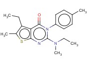 2-(N-ETHYL-N-METHYLAMINO)-5-ETHYL-6-METHYL-3-P-TOLYLTHIENO[2,3-D]PYRIMIDIN-4(3H)-ONE