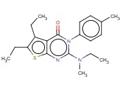2-(N-ETHYL-N-METHYLAMINO)-5,6-DIETHYL-3-P-TOLYLTHIENO[2,3-D]PYRIMIDIN-4(3H)-ONE