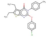2-(4-CHLOROPHENOXY)-5,6-DIETHYL-3-P-TOLYLTHIENO[2,3-D]PYRIMIDIN-4(3H)-ONE