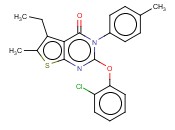 2-(2-CHLOROPHENOXY)-5-ETHYL-6-METHYL-3-P-TOLYLTHIENO[2,3-D]PYRIMIDIN-4(3H)-ONE