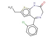 1,3-二氢-5-(<span class='lighter'>邻</span><span class='lighter'>氯苯</span>基)-7-乙基-2H-噻吩(2,3-e)氮杂卓-2-酮