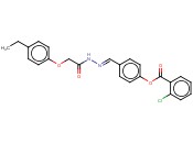 4-(2-((4-ETHYLPHENOXY)ACETYL)CARBOHYDRAZONOYL)PHENYL <span class='lighter'>2-CHLOROBENZOATE</span>