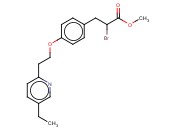 <span class='lighter'>甲基</span>-2-<span class='lighter'>溴</span>代-3-{4-[2-(5-乙基-2-<span class='lighter'>吡啶基</span>)乙氧基]苯基} 丙酸