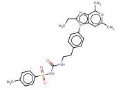 1-[2-(4-(2-ETHYL-4,6-DIMETHYL-1H-IMIDAZO[4,5-C]PYRIDIN-1-YL)PHENYL)ETHYL]-3-[(4-METHYLBENZENE)SULFONYL]UREA