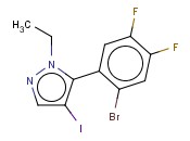 4-IODO-5-(2-BROMO-4,5-DIFLUOROPHENYL)-1-(1,1-DIMETHYL)-1H-PYRAZOLE
