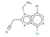 (7-BROMO-4-CHLORO-1-ETHYL-1H-IMIDAZO[4,5-C]PYRIDIN-2-YL)ACETONITRILE