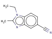 1-乙基-2-<span class='lighter'>甲基</span>-5-氰基<span class='lighter'>苯并咪唑</span>