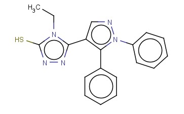 5-(1,5-DIPHENYL-1H-PYRAZOL-4-YL)-4-ETHYL-4H-1,2,4-TRIAZOLE-3-THIOL