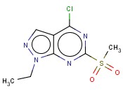 4-CHLORO-1-ETHYL-6-(METHYLSULFONYL)-1H-PYRAZOLO[3,4-D]PYRIMIDINE