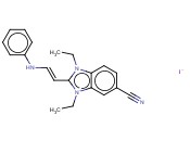 2-(2-ANILINOVINYL)-5-CYANO-1,3-DIETHYL-2-METHYLBENZIMIDAZOLIUM IODIDE