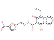 1-乙基-2-羟基-N'-[(E)-(5-<span class='lighter'>硝基</span>呋喃-2-基)甲亚基]-4-羰基-1,4-二氢<span class='lighter'>喹啉</span>-3-甲酰肼