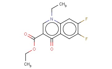 <span class='lighter'>3-QUINOLINECARBOXYLIC</span> ACID <span class='lighter'>1-ETHYL-6,7-DIFLUORO-1,4-DIHYDRO-4-OXO-ETHYL</span> <span class='lighter'>ESTER</span>