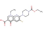 7-[4-(ETHOXYCARBONYL)-1-PIPERAZINYL]-1-ETHYL-6-FLUORO-1,4-DIHYDRO-4-OXO-1,8-NAPHTHYRIDINE-3-CARBOXYLIC ACID