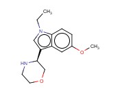 3-((3S)MORPHOLIN-3-YL)-1-ETHYL-5-<span class='lighter'>METHOXYINDOLE</span>