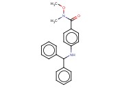 4-DIPHENYLMETHINEAMINO-PHENYL-N-METHOXY-N-METHYL-CARBOXAMIDE