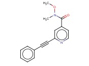 N-METHOXY-N-METHYL-2-(PHENYLETHYNYL)<span class='lighter'>ISONICOTINAMIDE</span>