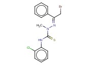 N1-(2-CHLOROPHENYL)-2-(2-BROMO-1-PHENYLETHYLIDENE)-1-METHYLHYDRZINE-1-CARBOTHIOAMIDE